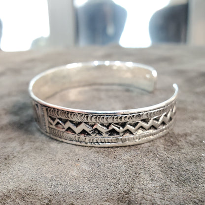 Jonc bracelet Amazigh Tunisien Ajustable en argent 925