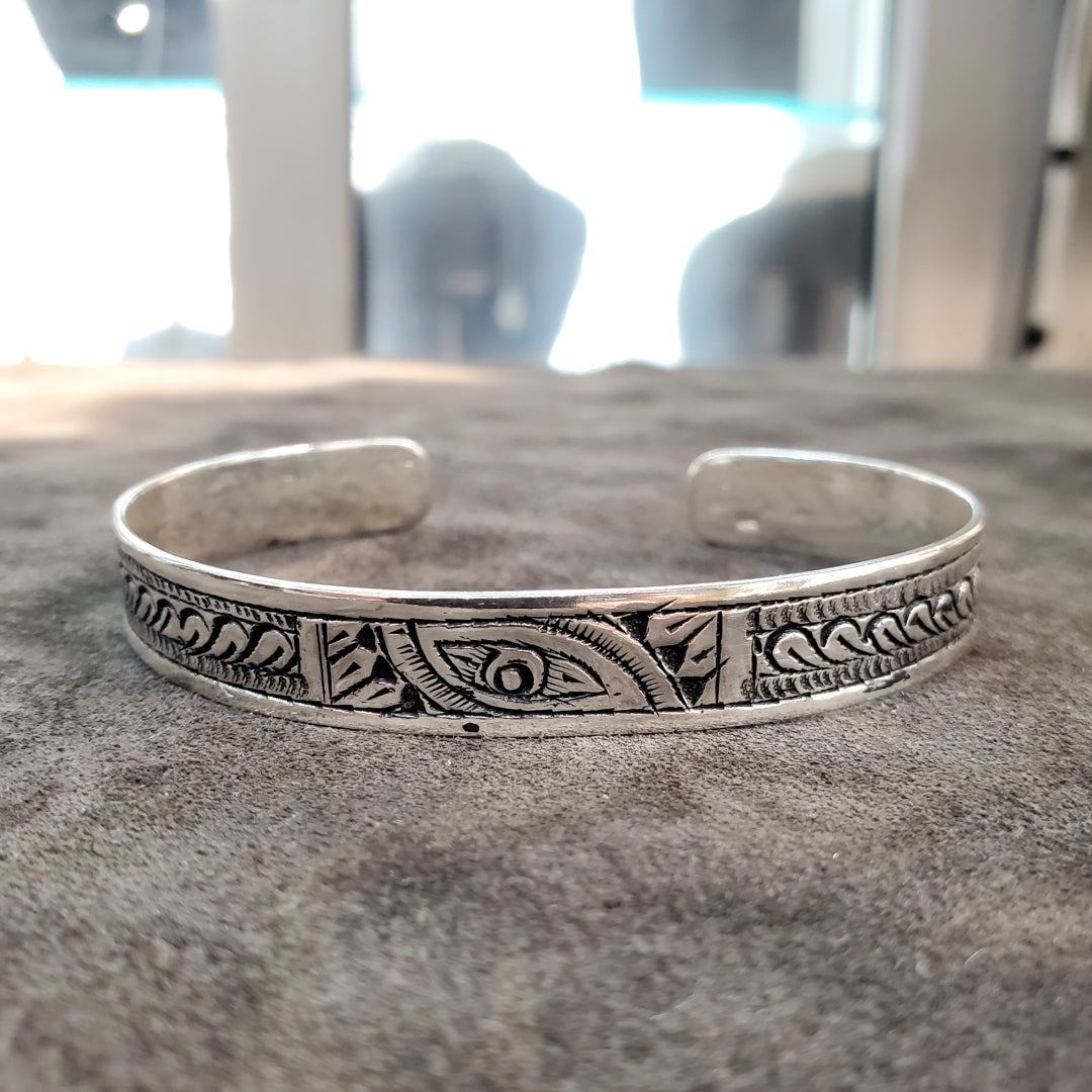 Jonc bracelet Berbère Tunisien en argent 925