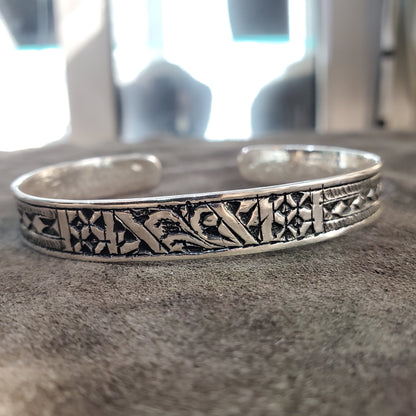 Bracelet Jonc Berbère Amazigh Tunisien en Argent 925