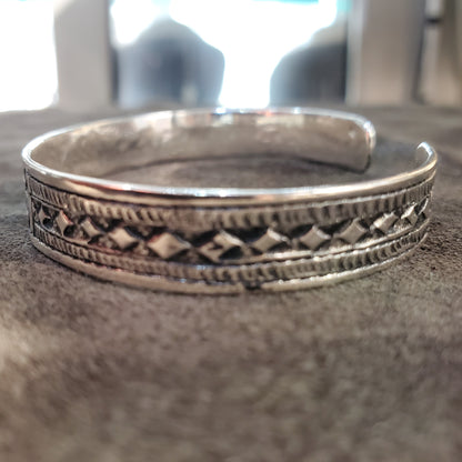 Bracelet Jonc Berbère Amazigh Tunisien en Argent 925