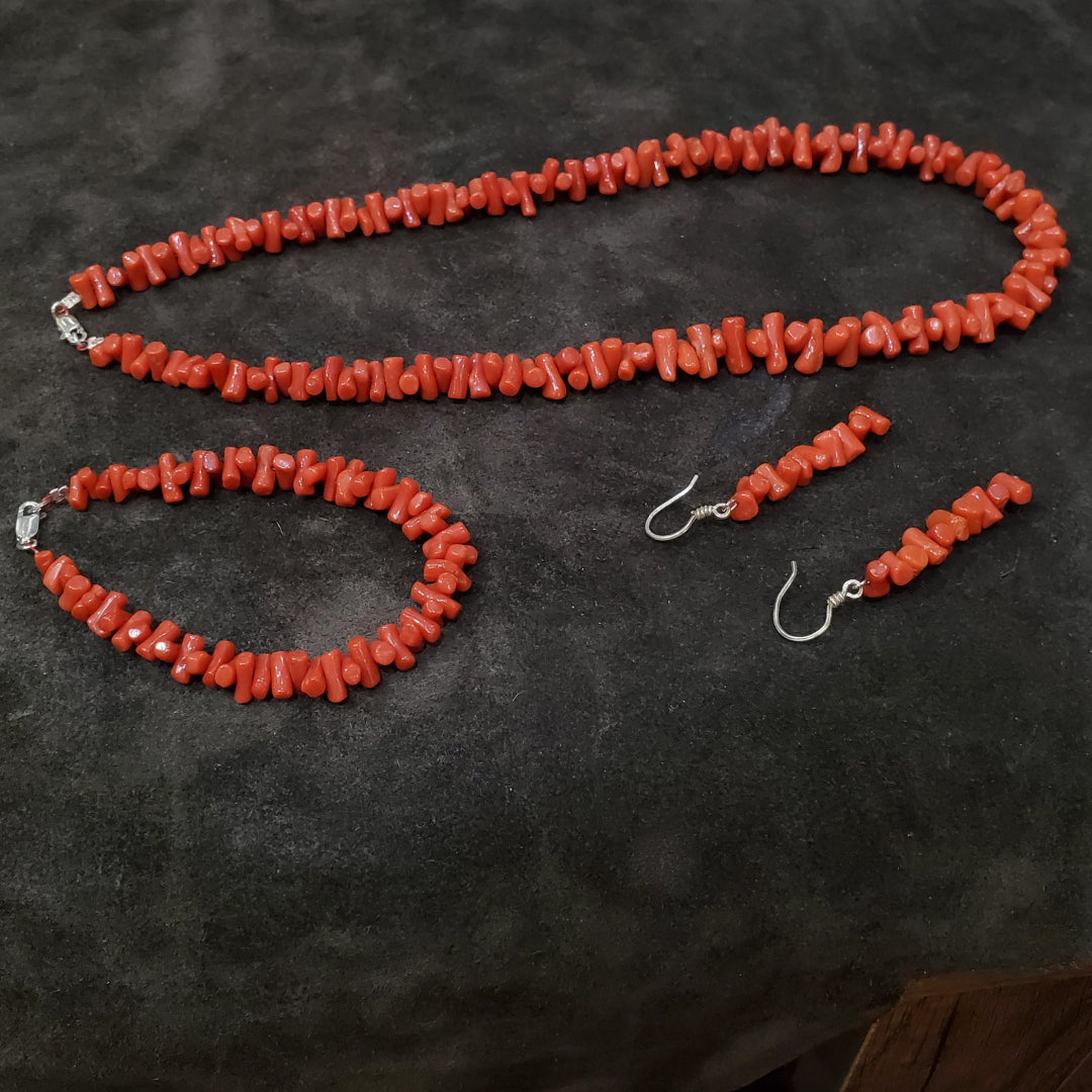 Serie Corail rouge naturel classé du premier choix