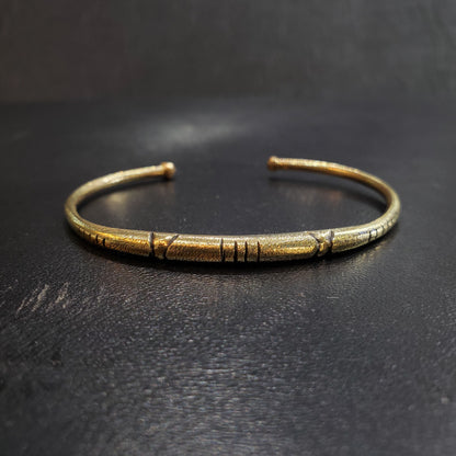 Bracelet Amazigh et berbère Tunisien en cuivre jaune laiton pour Homme et Femme