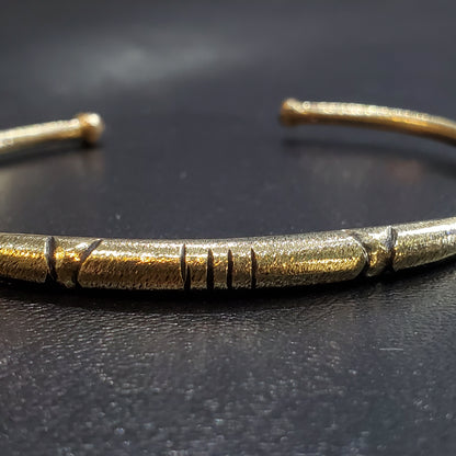 Bracelet Amazigh et berbère Tunisien en cuivre jaune laiton pour Homme et Femme