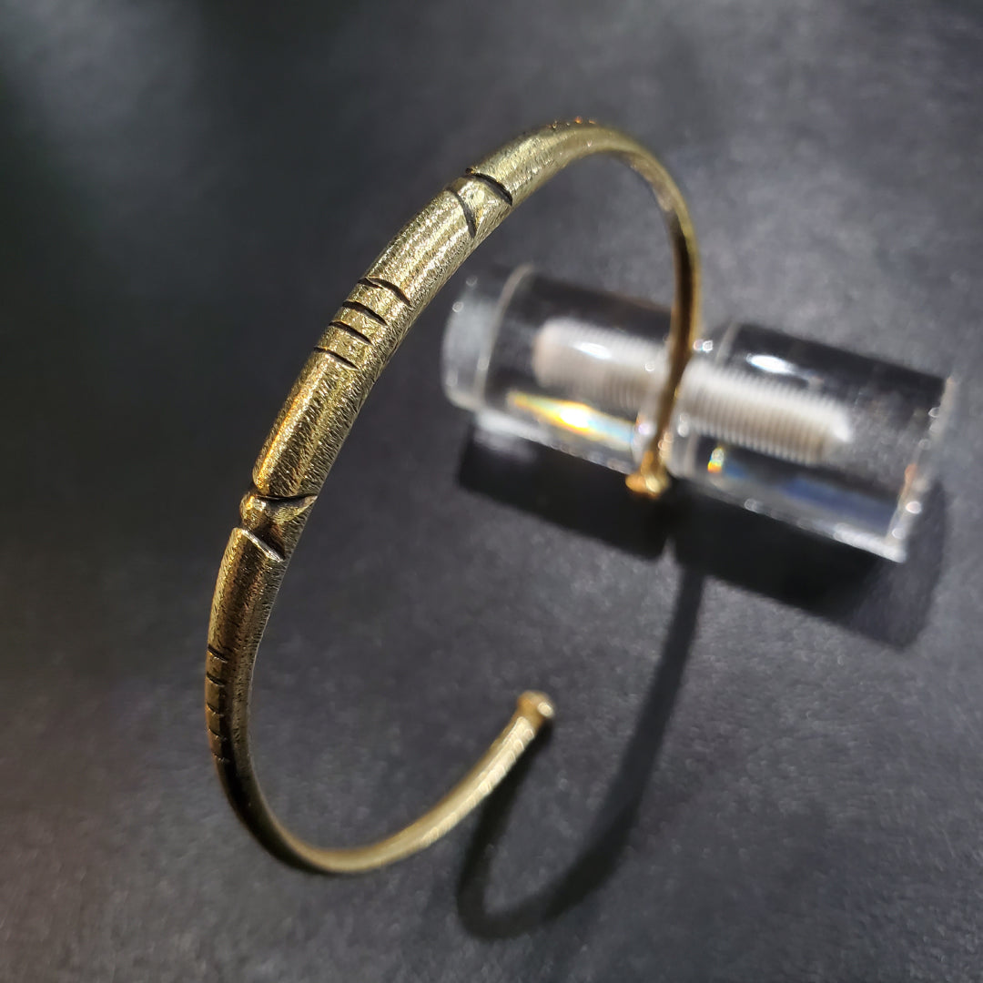 Bracelet Amazigh et berbère Tunisien en cuivre jaune laiton pour Homme et Femme