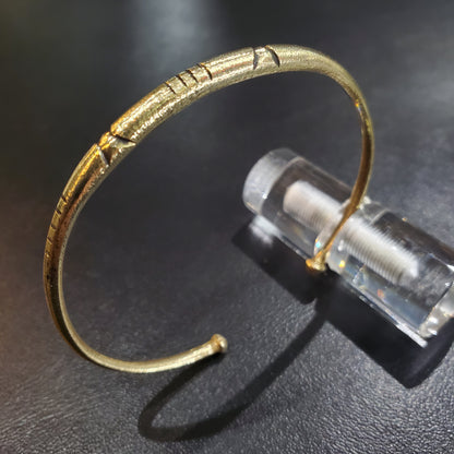 Bracelet Amazigh et berbère Tunisien en cuivre jaune laiton pour Homme et Femme