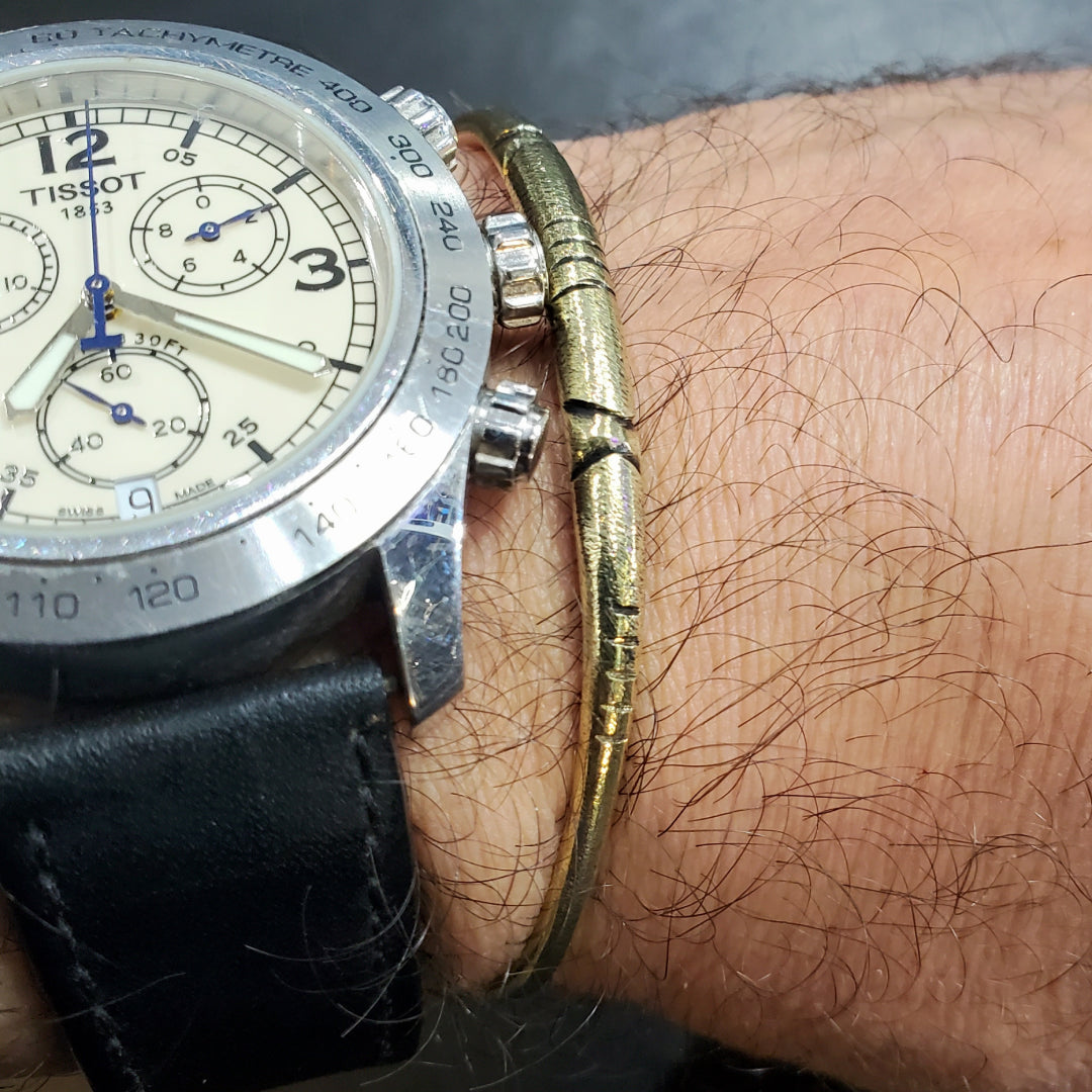 Bracelet Amazigh et berbère Tunisien en cuivre jaune laiton pour Homme et Femme