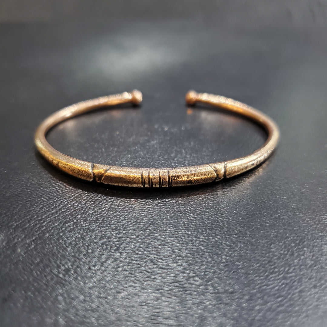 Bracelet en cuivre rouge oxydé pour Homme et Femme Amazigh et berbère Tunisien