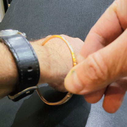 Bracelet Amazigh et berbère Tunisien en cuivre jaune laiton pour Homme et Femme