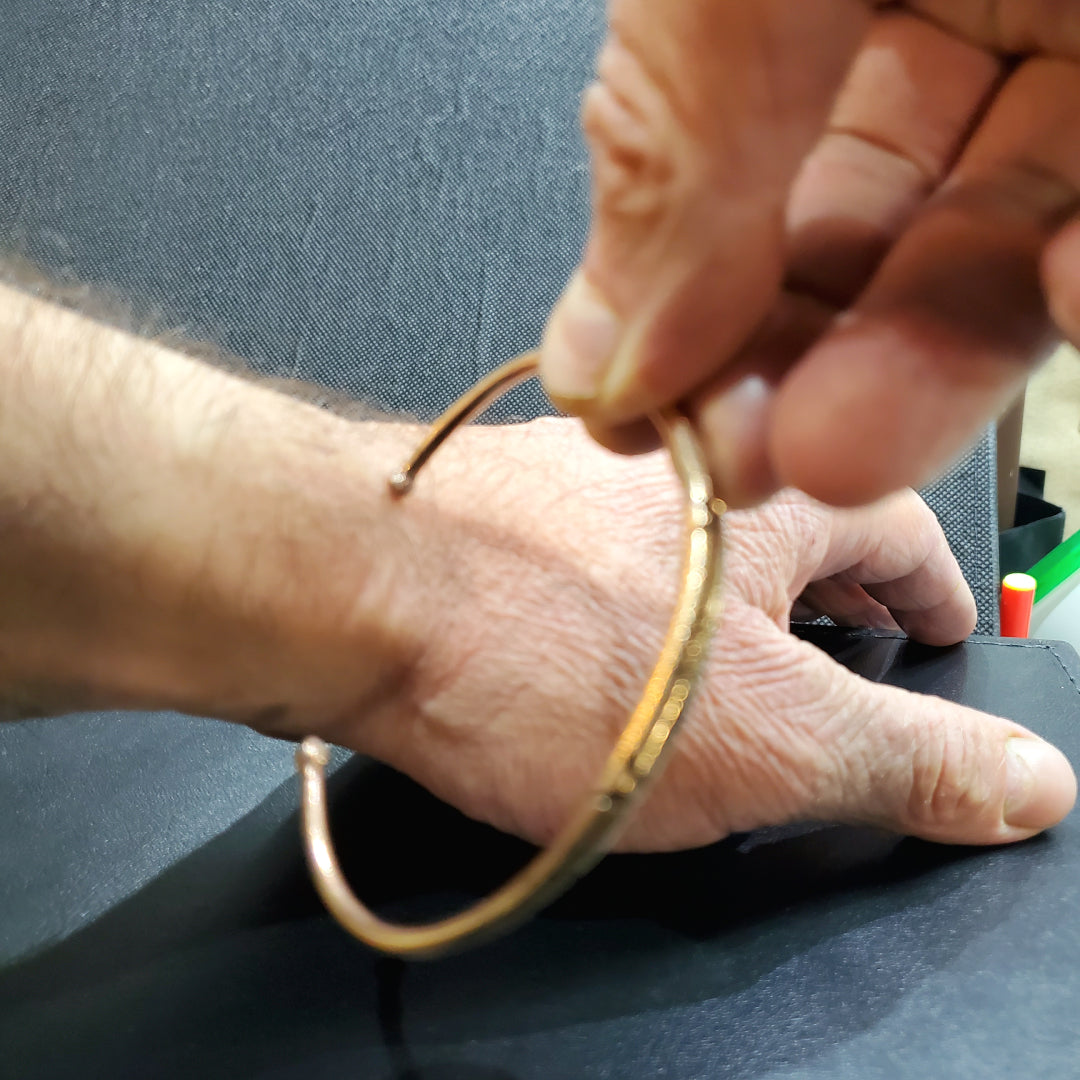 Bracelet en cuivre rouge oxydé pour Homme et Femme Amazigh et berbère Tunisien