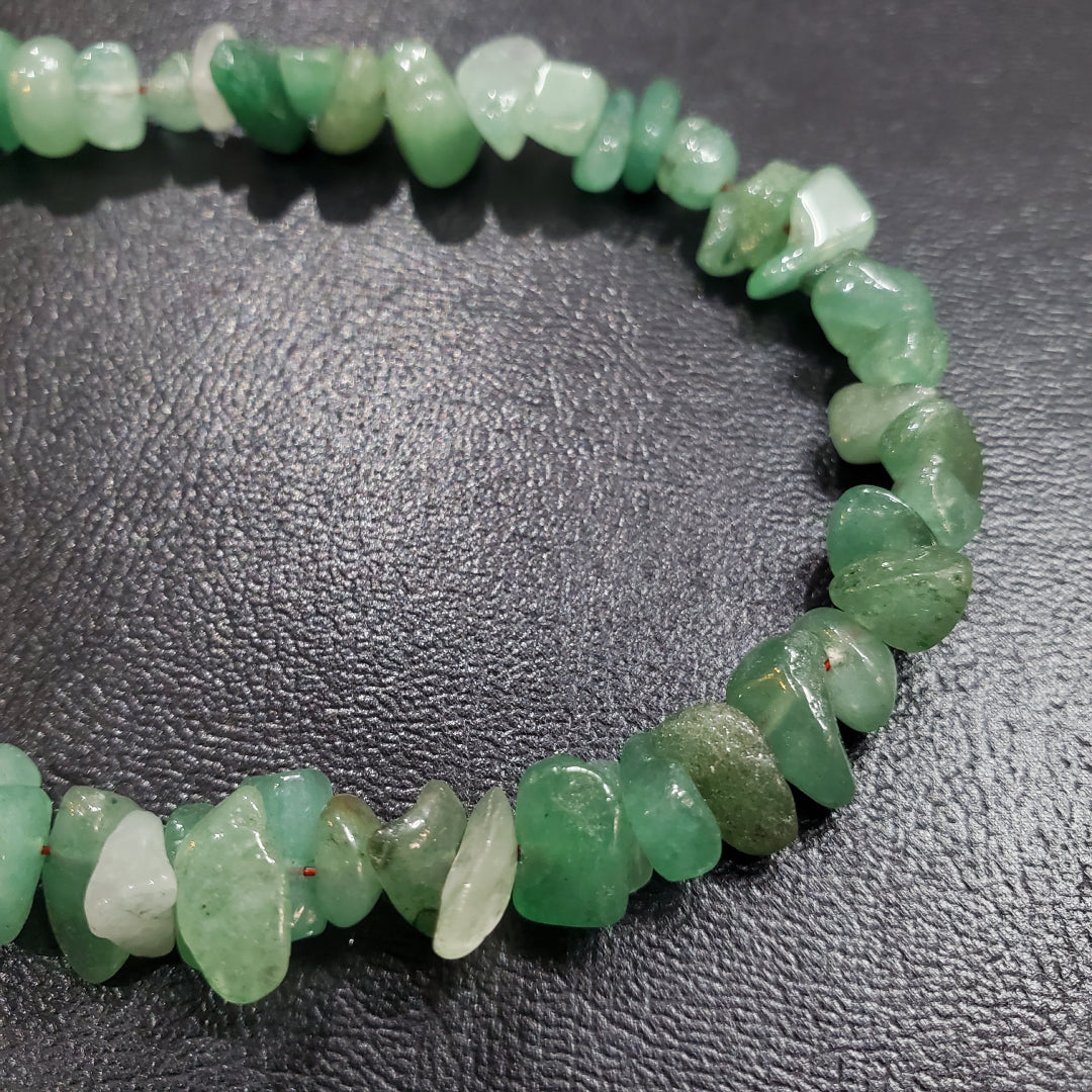 Collier et boucles d’oreilles en pierre naturelle Aventurine Verte avec argent massif