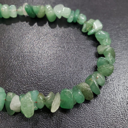 Collier et boucles d’oreilles en pierre naturelle Aventurine Verte avec argent massif