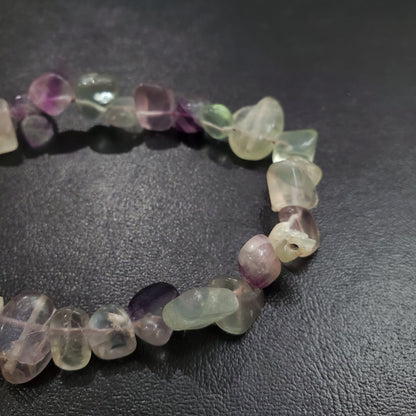 Collier et boucles d’oreilles en pierres naturelles Fluorite avec Argent massif