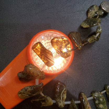 Collier Femme en pierres Grenat Vert Naturelles