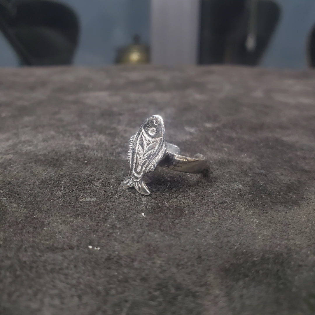 Bague Poisson en argent 925 pour Femme