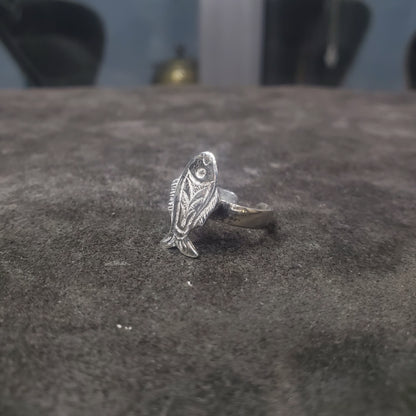 Bague Poisson en argent 925 pour Femme