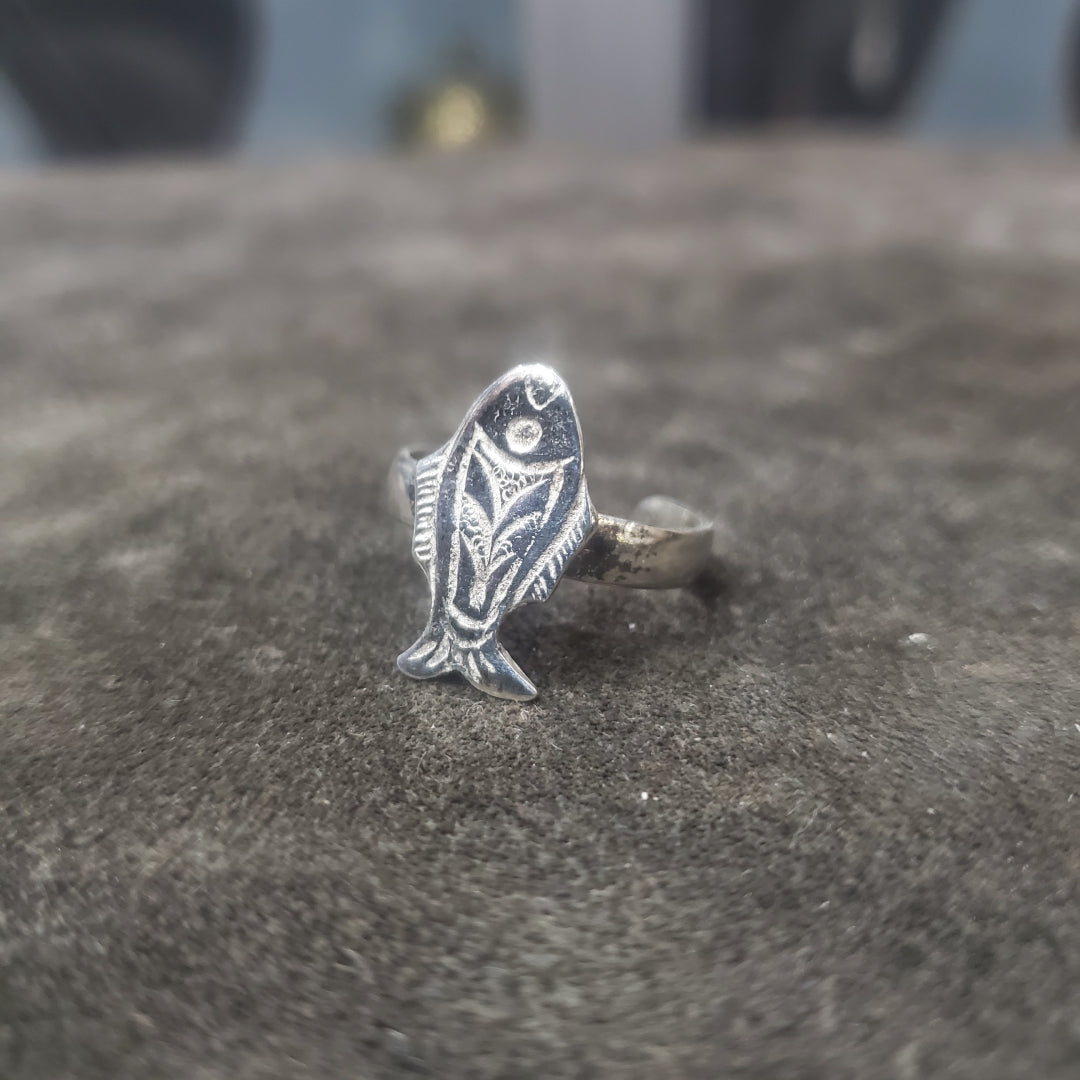 Bague Poisson en argent 925 pour Femme