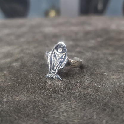 Bague Poisson en argent 925 pour Femme