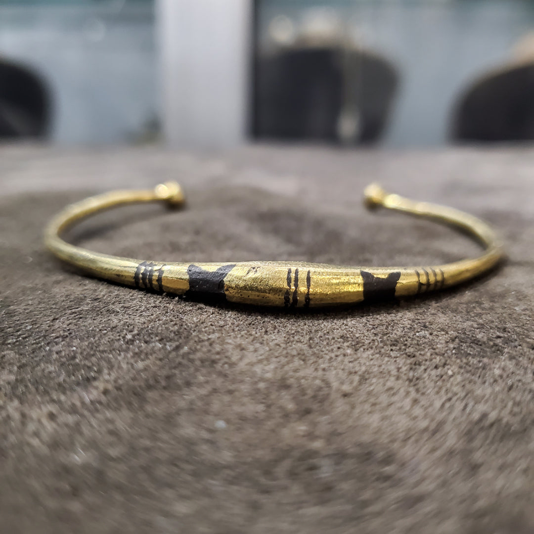 Bracelet Jonc en Cuivre Naturel  Fait Main pour Homme et Femme