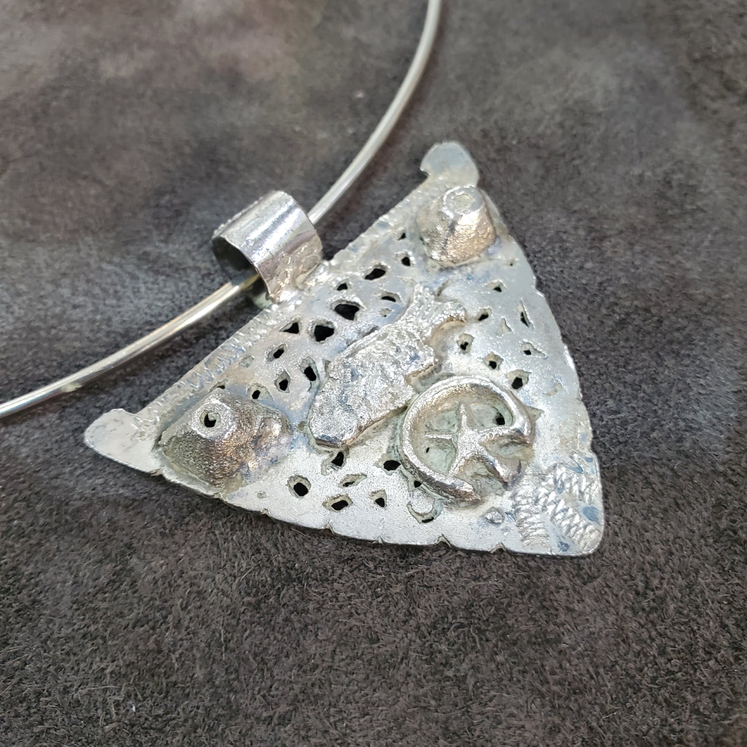 Collier Motif Fibule Argent 925