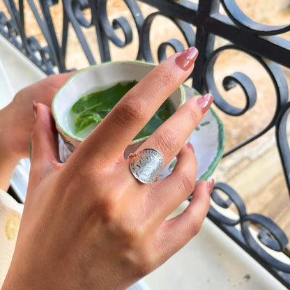 Bague Lira en argent 925 pour Femme taille grande