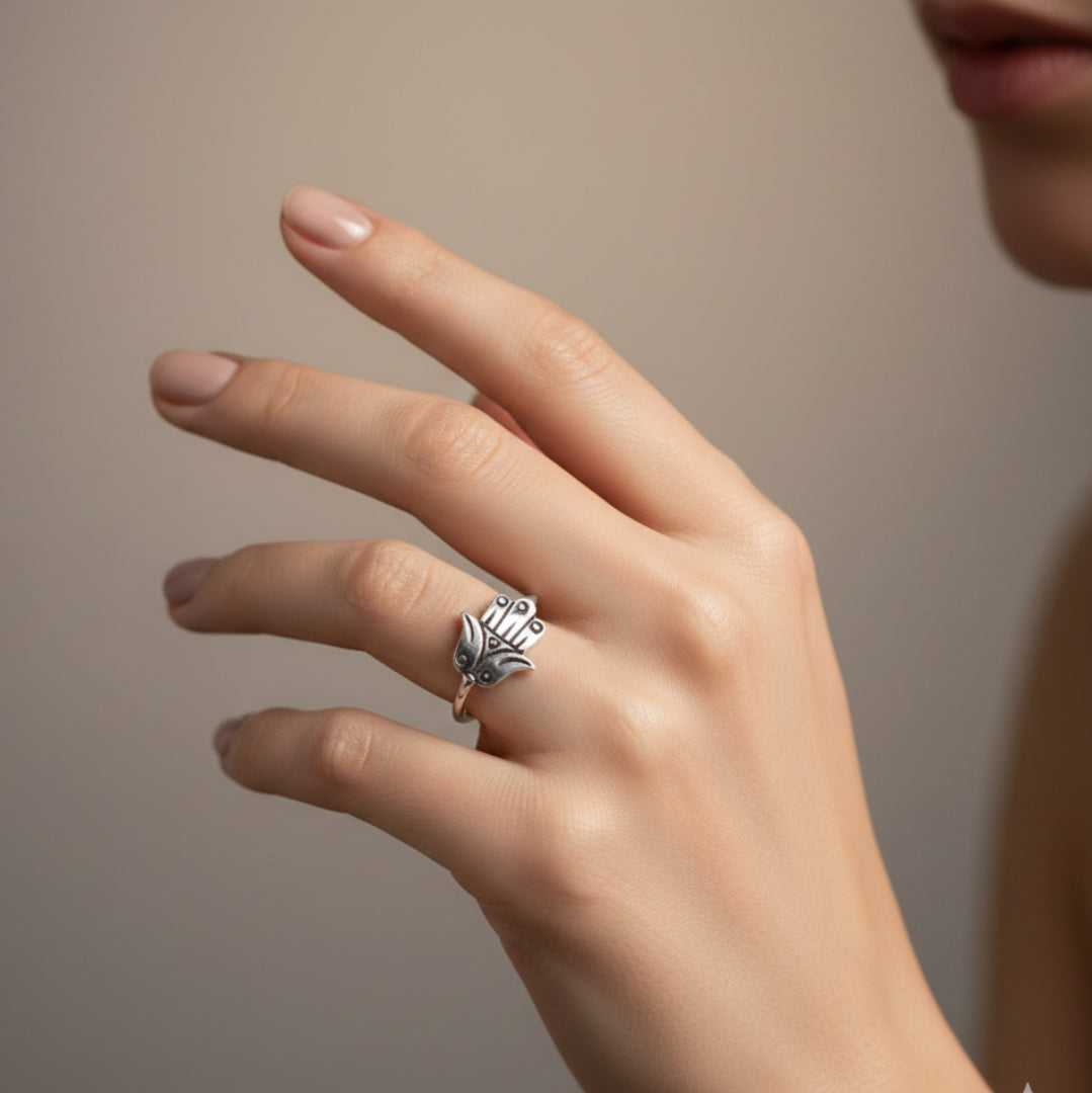 Bague en argent khomsa