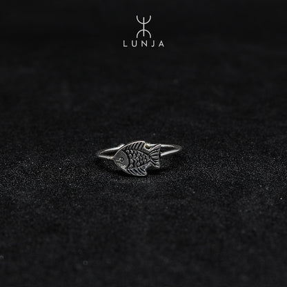 Bague Poisson en argent berbère Amazigh