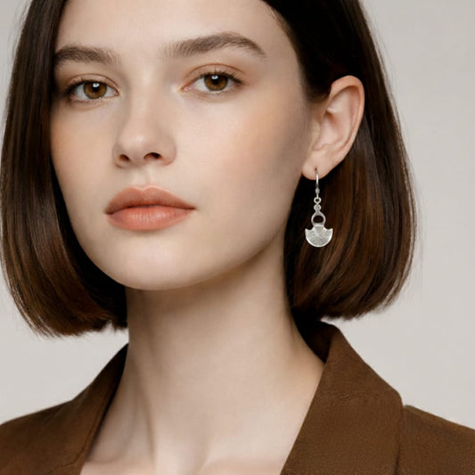 Boucle d'oreilles Croix du Sud en argent massif 925