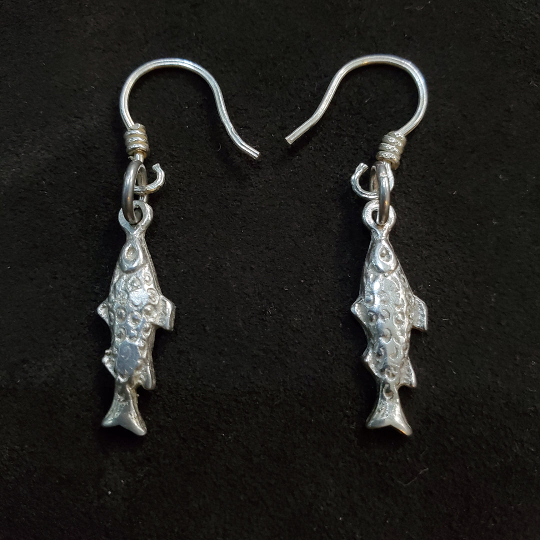 Boucles d'oreilles Poisson en argent Massif 925