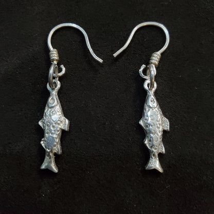 Boucles d'oreilles Poisson en argent Massif 925