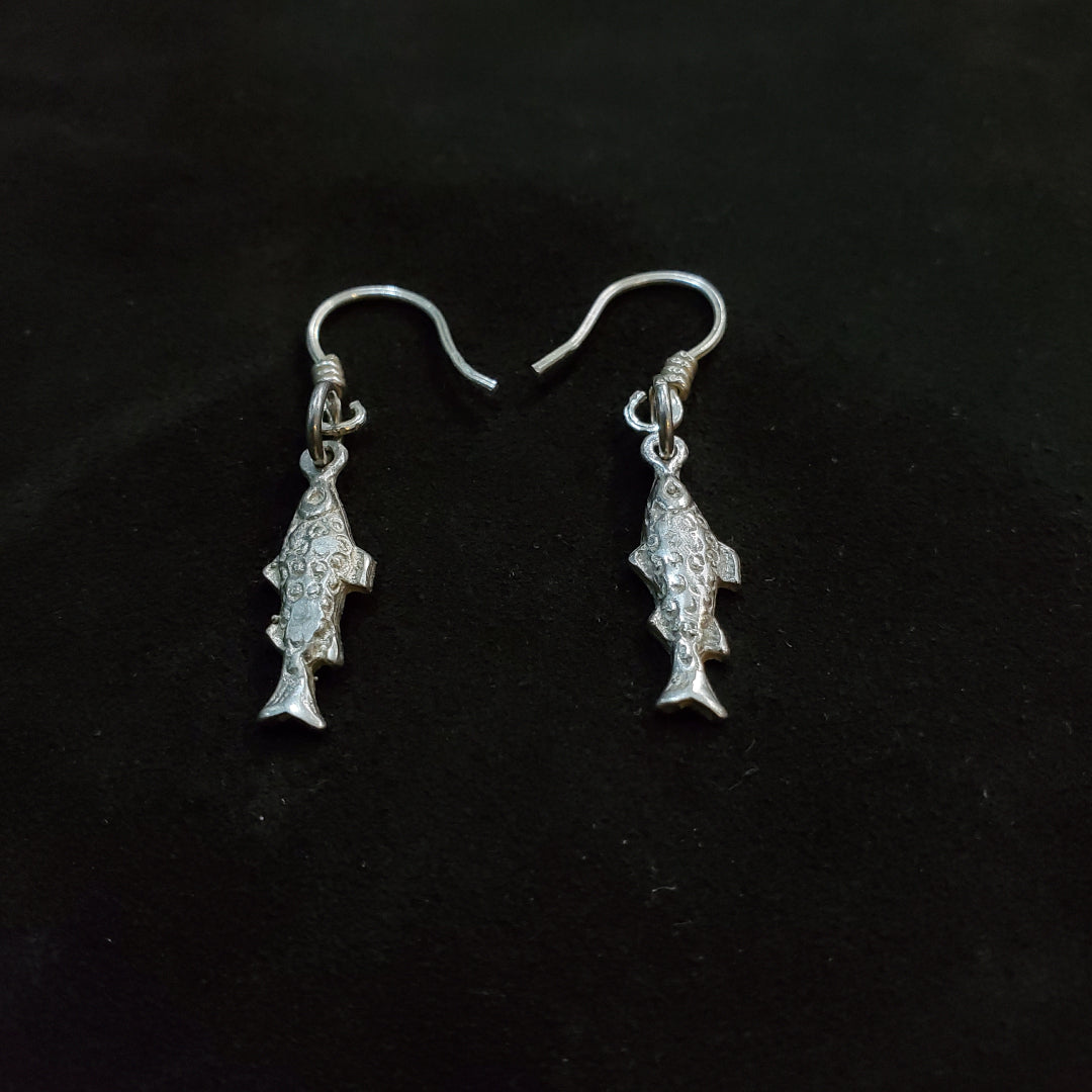Boucles d'oreilles Poisson en argent Massif 925