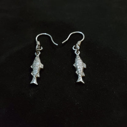 Boucles d'oreilles Poisson en argent Massif 925