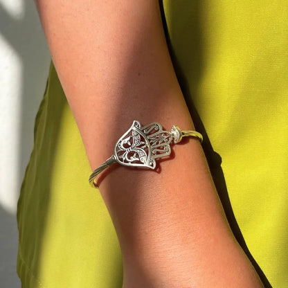 Bracelet khomsa héritage tunisienne Argent