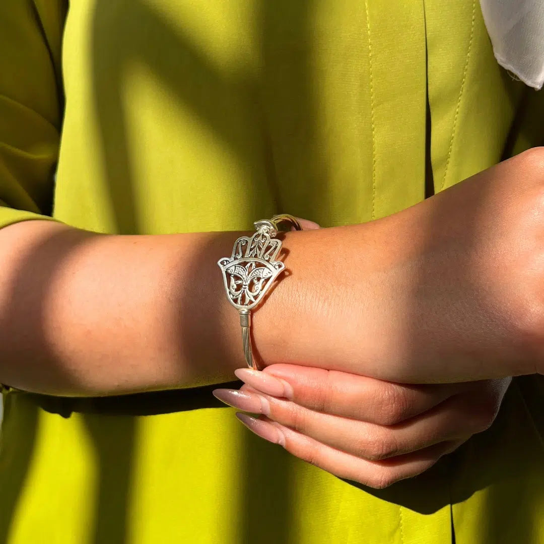 Bracelet khomsa héritage tunisienne Argent