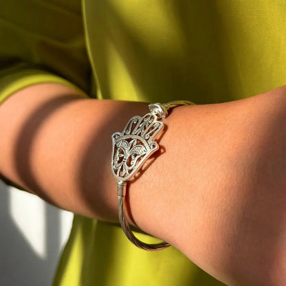 Bracelet khomsa héritage tunisienne Argent