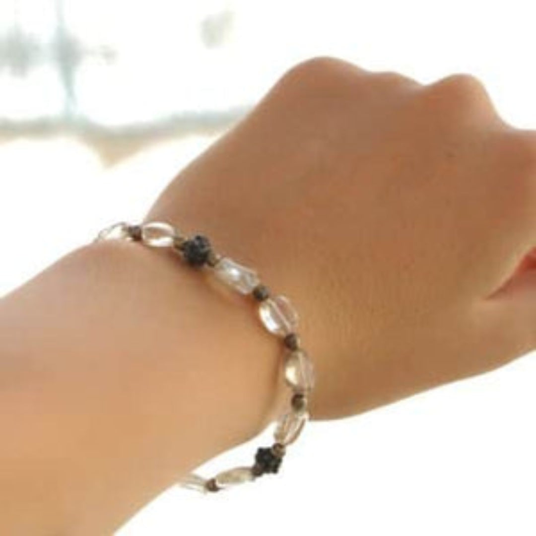 Bracelet en Quartz Fumé Pierres Naturelles