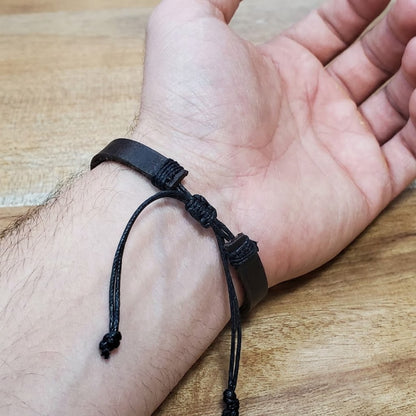 Bracelet Homme Cuir et Argent | LUNJA
