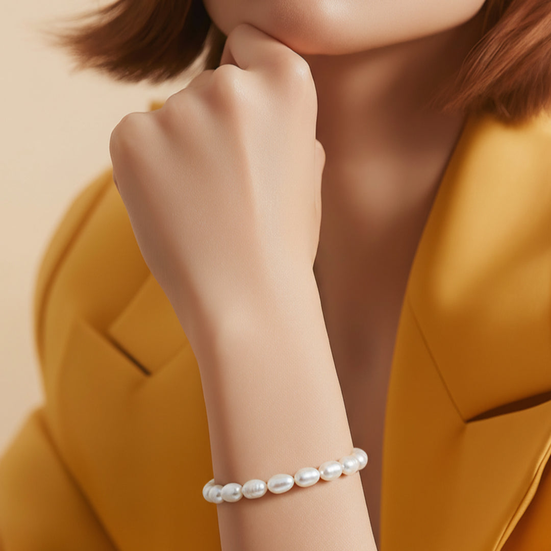 Bracelet Perle De Culture Goutte D'eau