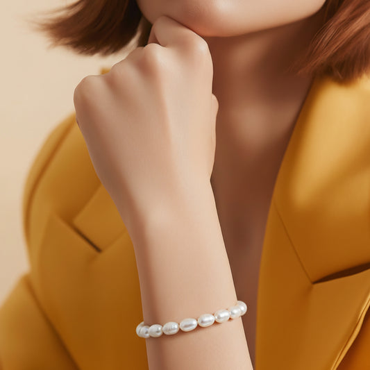 Bracelet Perle De Culture Goutte D'eau