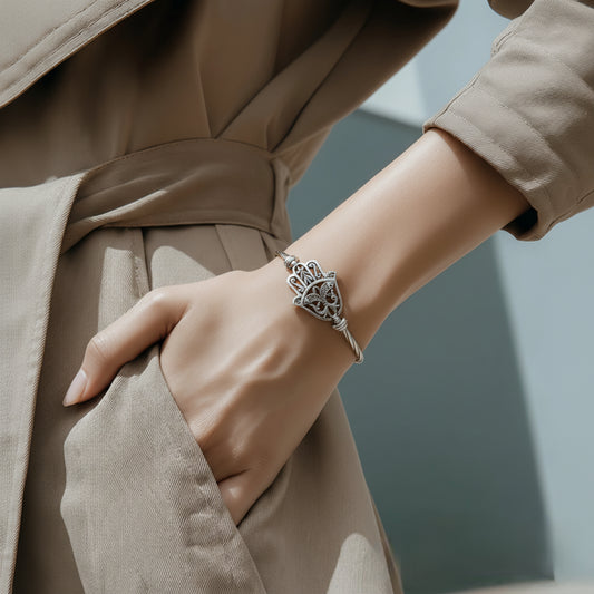 Bracelet khomsa héritage tunisienne Argent