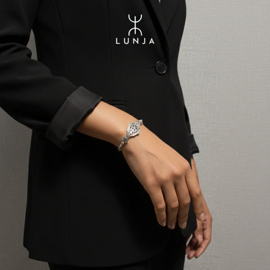 Bracelet motif poisson en Argent