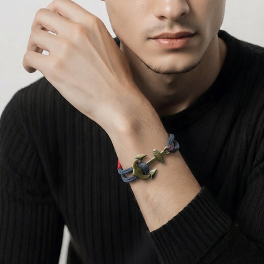 Bracelet en Fil de Paracorde Noir Ajustable – Unisexe