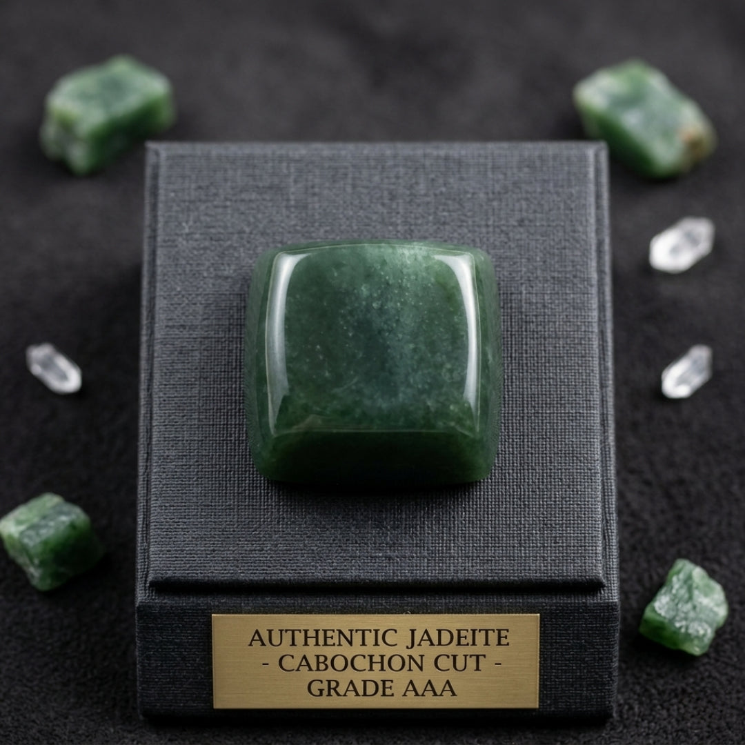 Cabochon Pierre Jade Naturelle حجر اليشم
