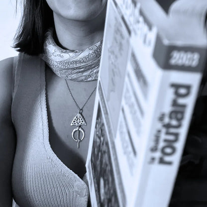 Collier Amazigh Authentique en Argent 925 avec Pendentif Fibule Traditionnelle