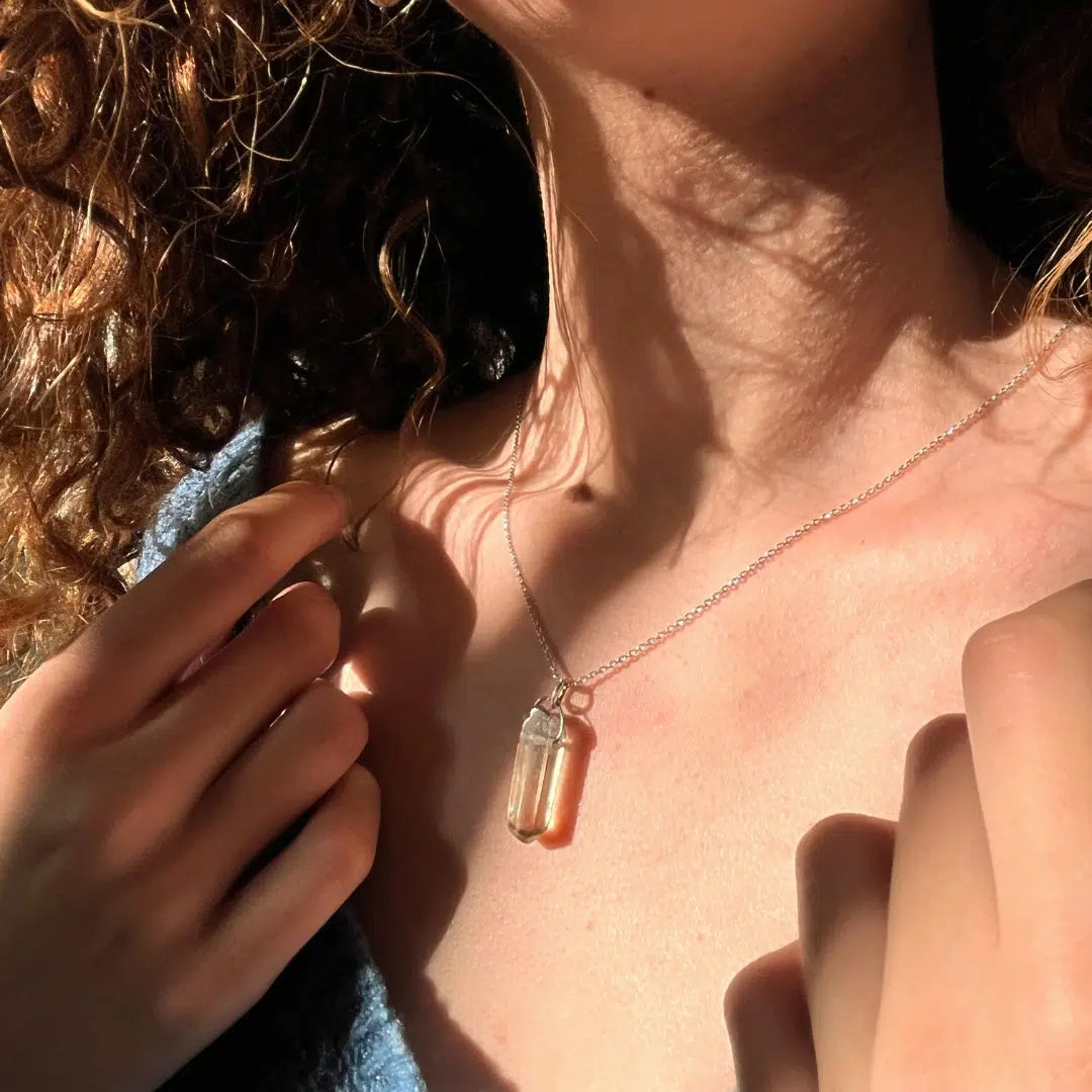 Collier Quartz Fumée