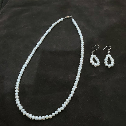 Collier en Perles de Culture Blanches Naturelles de 3 mm