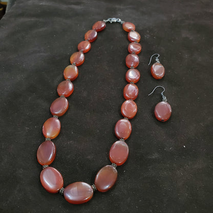 Collier en Pierres Cornaline Naturelles et Authentiques