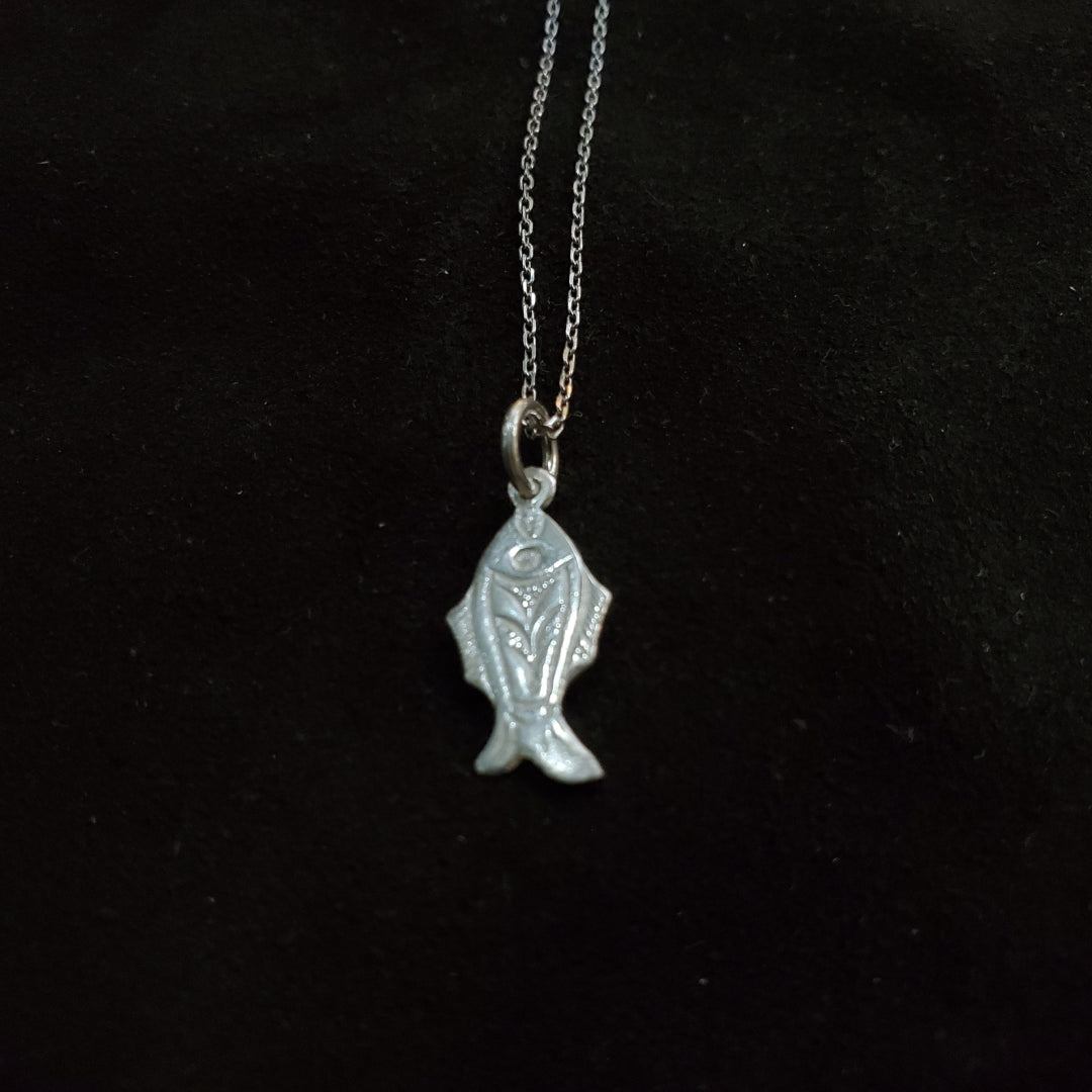 Collier Poisson Berbère en Argent massif Original