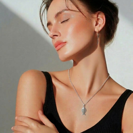 Collier Poisson Berbère en Argent massif Original