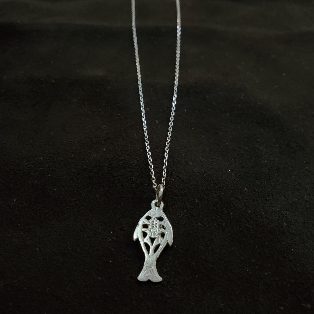 Collier Poisson Petit en Argent Massif
