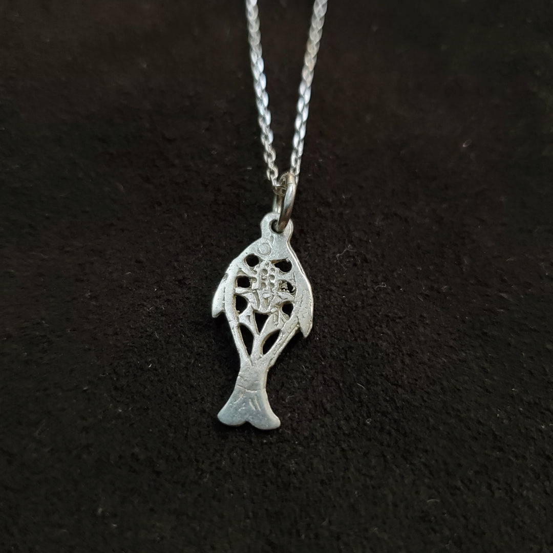 Collier Poisson Petit en Argent Massif